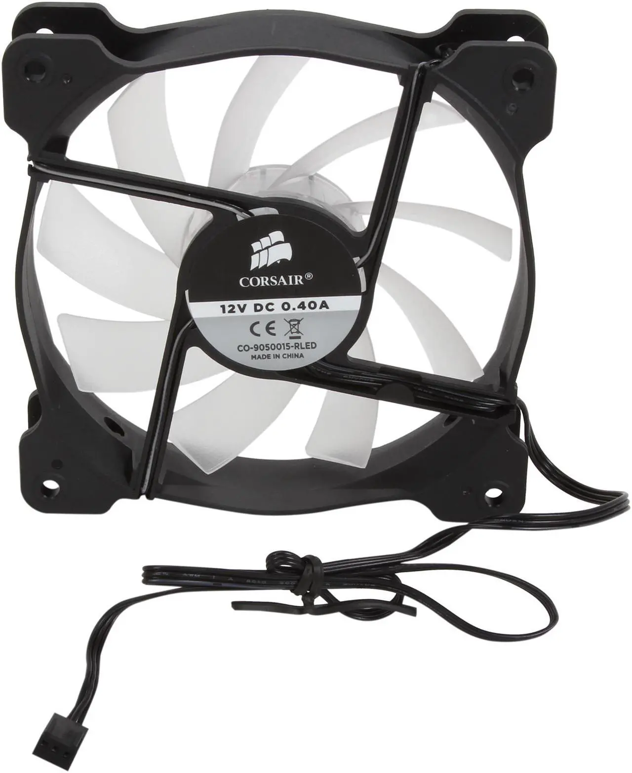 Alt view image 5 of 5 - Corsair Air Series AF120 LED 120mm Quiet Edition High Airflow Fan Single Pack - Red (CO-9050015-RLED)