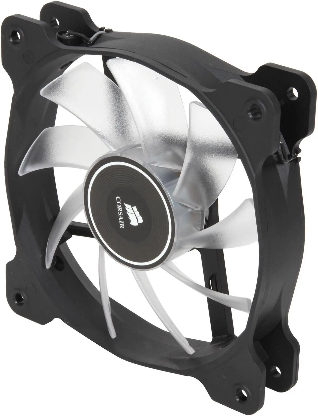 Alt view image 3 of 5 - Corsair Air Series AF120 LED 120mm Quiet Edition High Airflow Fan Single Pack - White (CO-9050015-WLED)