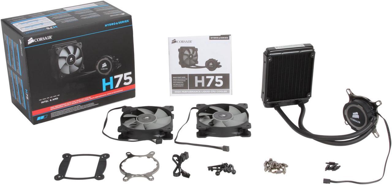 Alt view image 5 of 5 - Corsair Certified CW-9060015-WW Hydro Series H75  Water Cooler