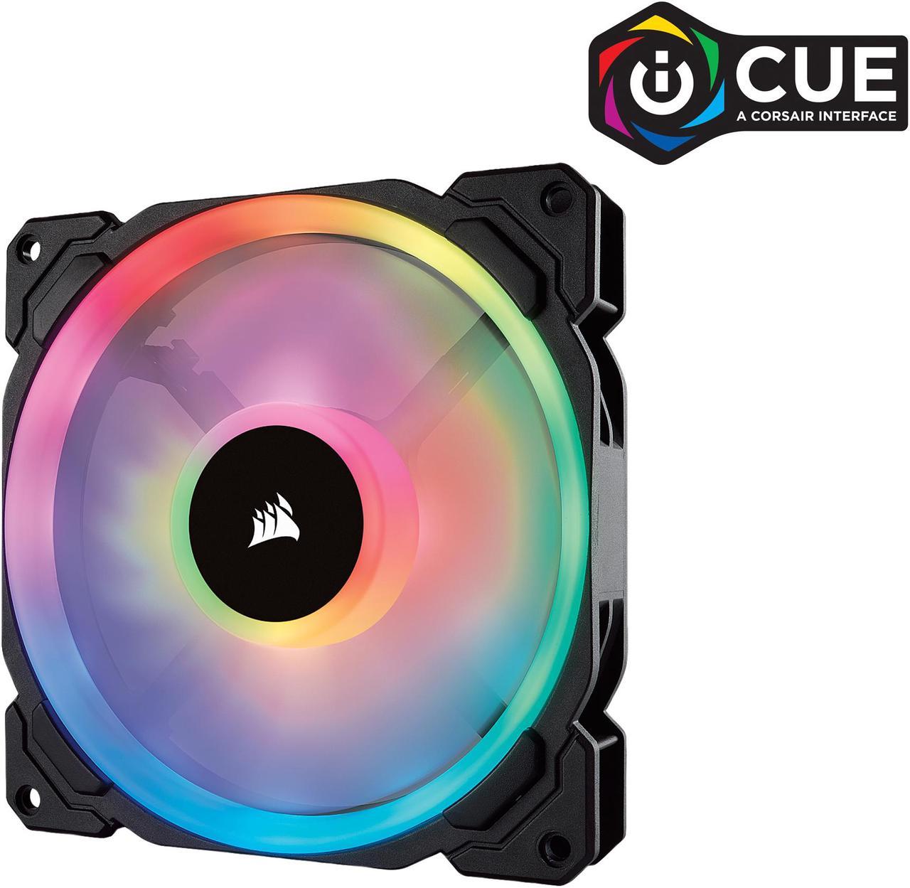 Corsair LL Series CO-9050073-WW LL140 RGB, 140mm Dual Light Loop RGB LED PWM Fan, Single Pack