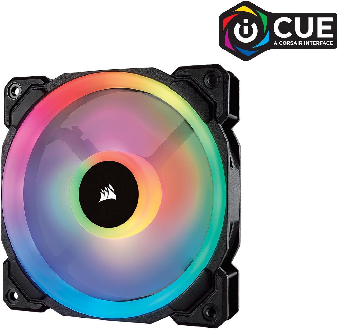 Corsair LL Series CO-9050071-WW LL120 RGB, 120mm Dual Light Loop RGB LED PWM Fan, Single Pack