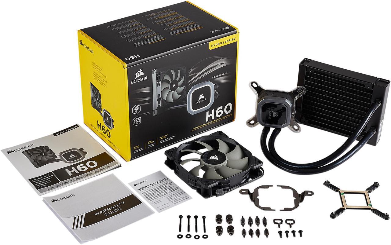 Alt view image 14 of 20 - Corsair Hydro Series, H60 2018 (CW-9060036-WW), 120mm Radiator, Single 120mm PWM Fan, Liquid CPU Cooler LGA 1700 Compatible