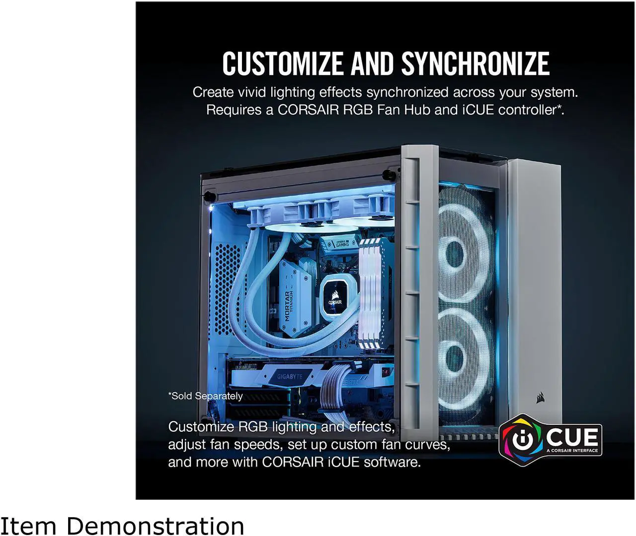 Alt view image 5 of 8 - Corsair LL Series CO-9050091-WW LL120 RGB, 120mm Dual Light Loop RGB LED PWM Fan, Single Pack, White.