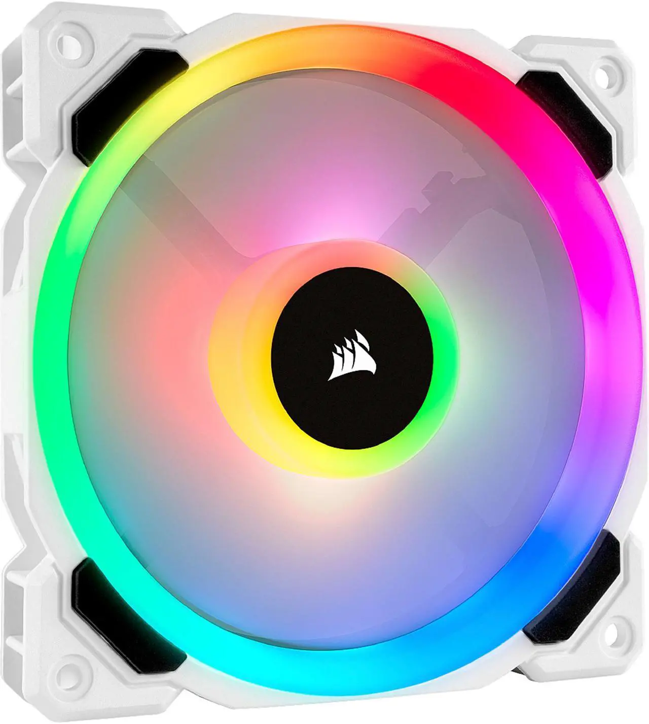 Alt view image 2 of 8 - Corsair LL Series CO-9050091-WW LL120 RGB, 120mm Dual Light Loop RGB LED PWM Fan, Single Pack, White.