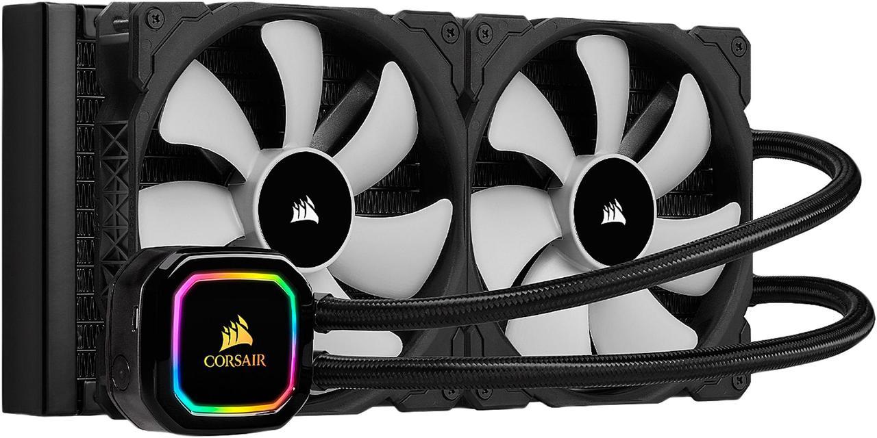 CORSAIR iCUE H115i RGB PRO XT, 280mm Radiator, Dual 140mm PWM Fans, Software Control, Liquid CPU Cooler, CW-9060044-WW LGA 1700 Compatible