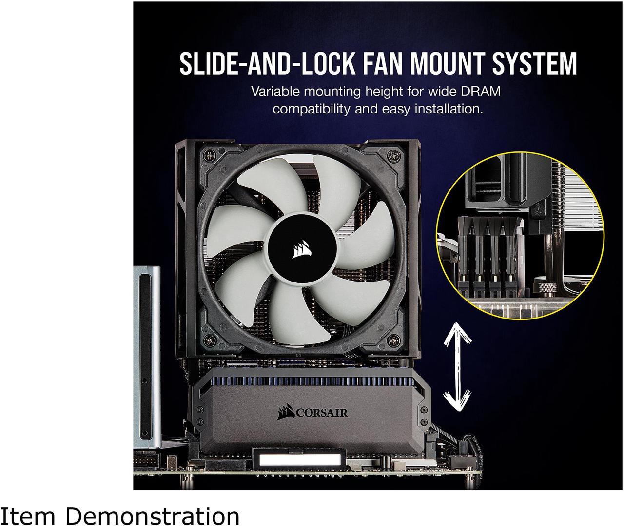 Alt view image 4 of 7 - CORSAIR A500 High Performance Dual Fan CPU Cooler, CT-9010003-WW