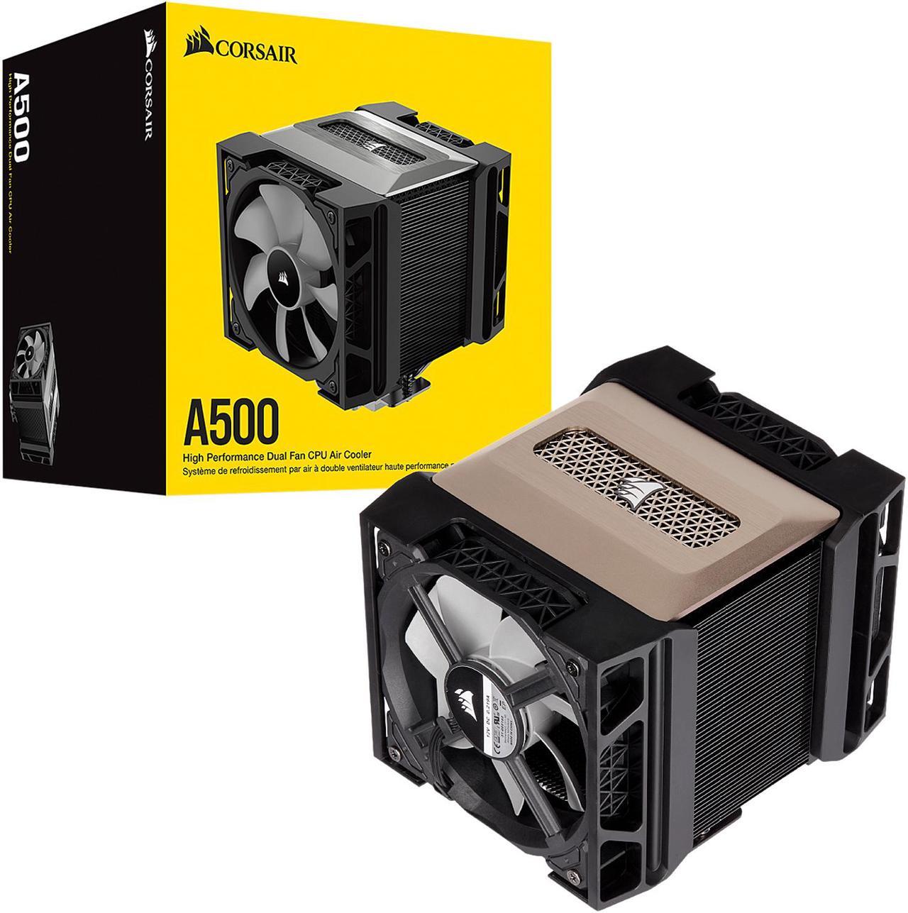 Alt view image 7 of 7 - CORSAIR A500 High Performance Dual Fan CPU Cooler, CT-9010003-WW