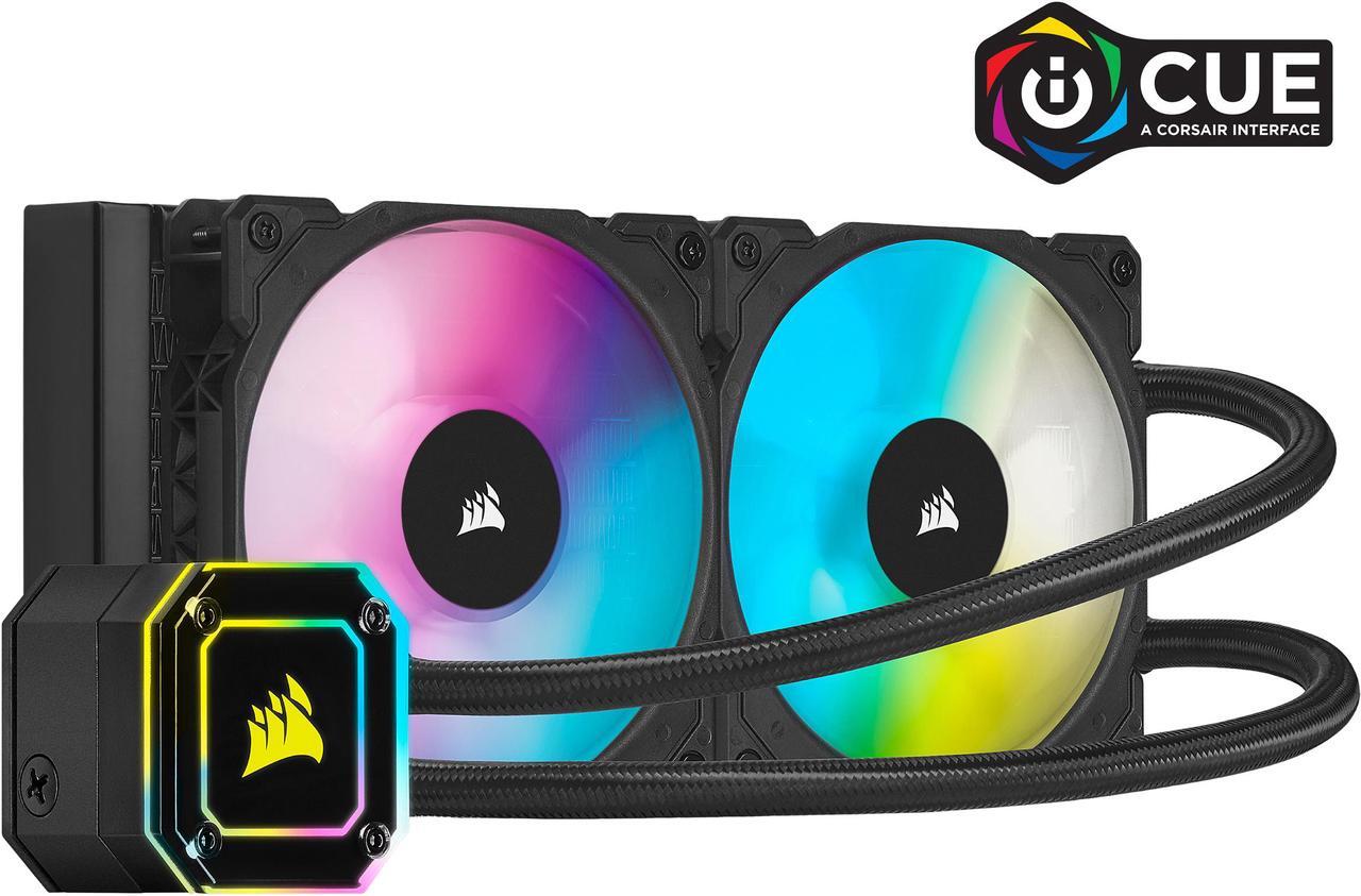 Main image of Corsair Hydro Series, iCUE H100i ELITE CAPELLIX, 240mm Radiator, Dual ML120 RGB PWM Fans, Powerful iCUE Software, Liquid CPU Cooler LGA 1700 Compatible