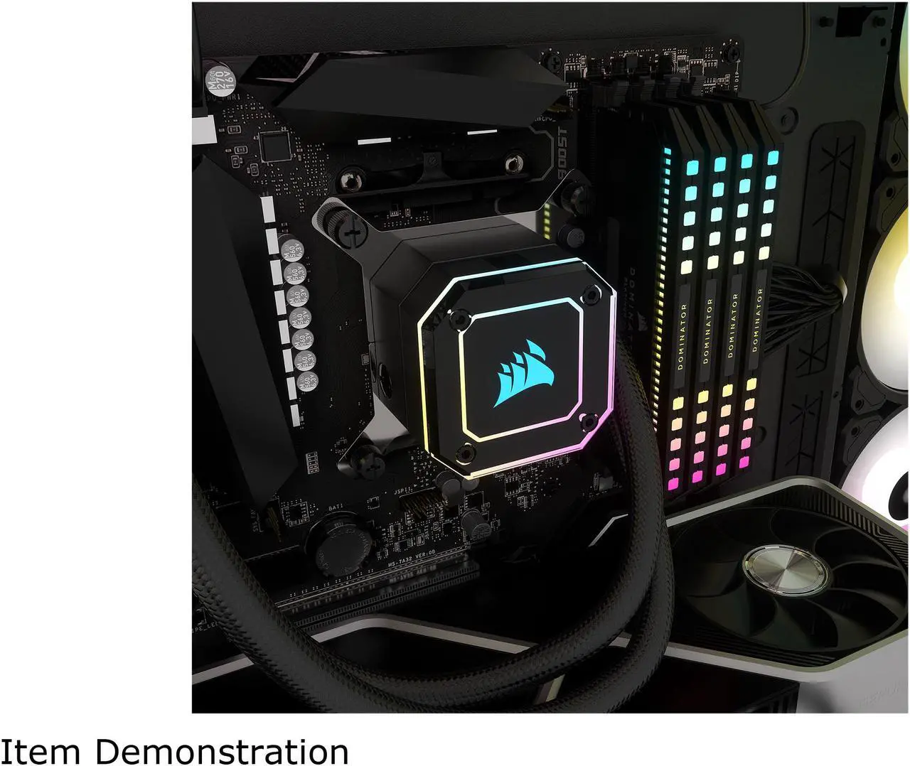Alt view image 11 of 10 - CORSAIR iCUE H170i ELITE CAPELLIX Liquid CPU Cooler - 33 Dynamic RGB LEDs - 140mm Fans - 420mm Radiator - COMMANDER CORE Smart Lighting Controller -CORSAIR iCUE Software Compatible LGA 1700 Compatible