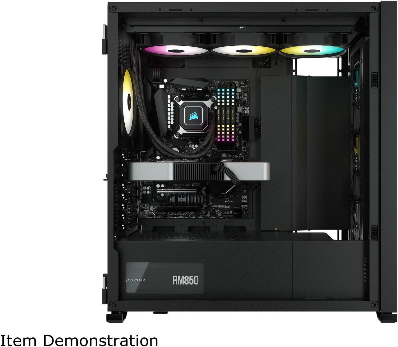 Alt view image 10 of 10 - CORSAIR iCUE H170i ELITE CAPELLIX Liquid CPU Cooler - 33 Dynamic RGB LEDs - 140mm Fans - 420mm Radiator - COMMANDER CORE Smart Lighting Controller -CORSAIR iCUE Software Compatible LGA 1700 Compatible