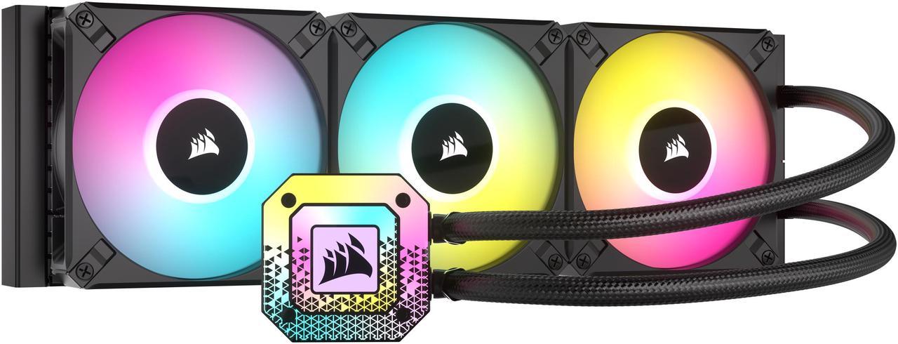 CORSAIR iCUE H150i ELITE CAPELLIX XT Liquid CPU Cooler - AF120 RGB ELITE Fans - 360mm Radiator - Intel LGA 1851,1700, 1200, 115X, 2066 / AMD AM5, AM4