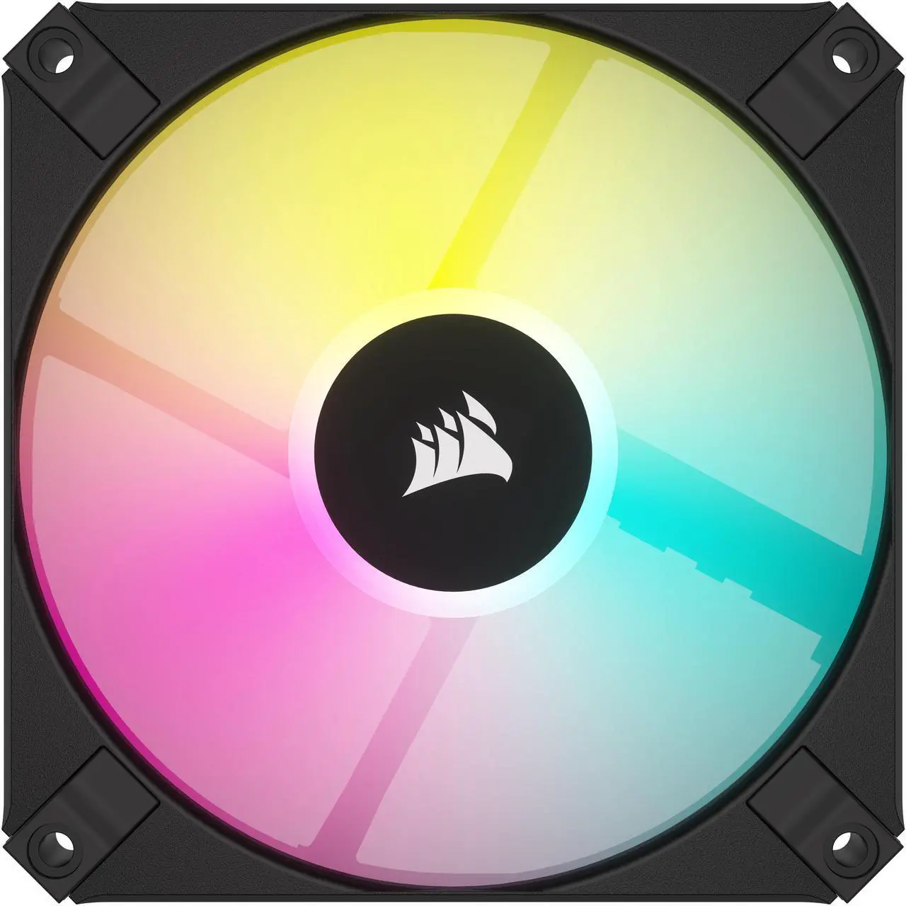 Alt view image 2 of 12 - CORSAIR AF SLIM Series, AF120 RGB SLIM, 120mmx15mm Fluid Dynamic RGB Fan, Dual Pack with Lighting Node CORE