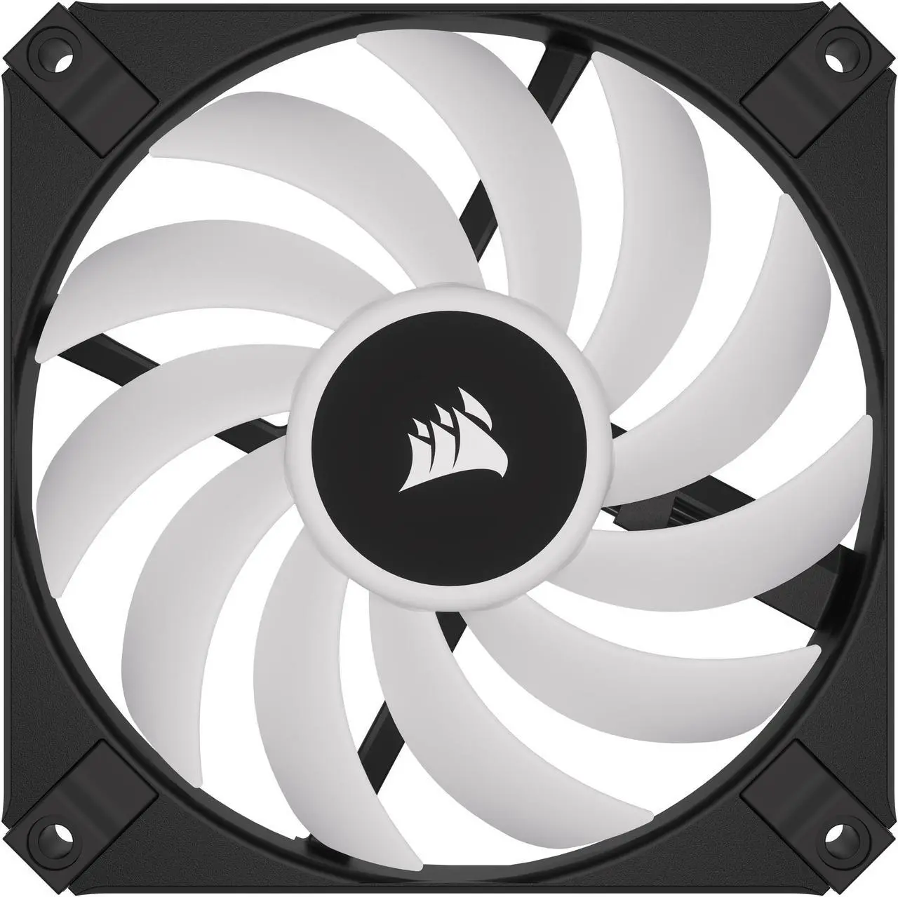 Alt view image 4 of 12 - CORSAIR AF SLIM Series, AF120 RGB SLIM, 120mmx15mm Fluid Dynamic RGB Fan, Dual Pack with Lighting Node CORE