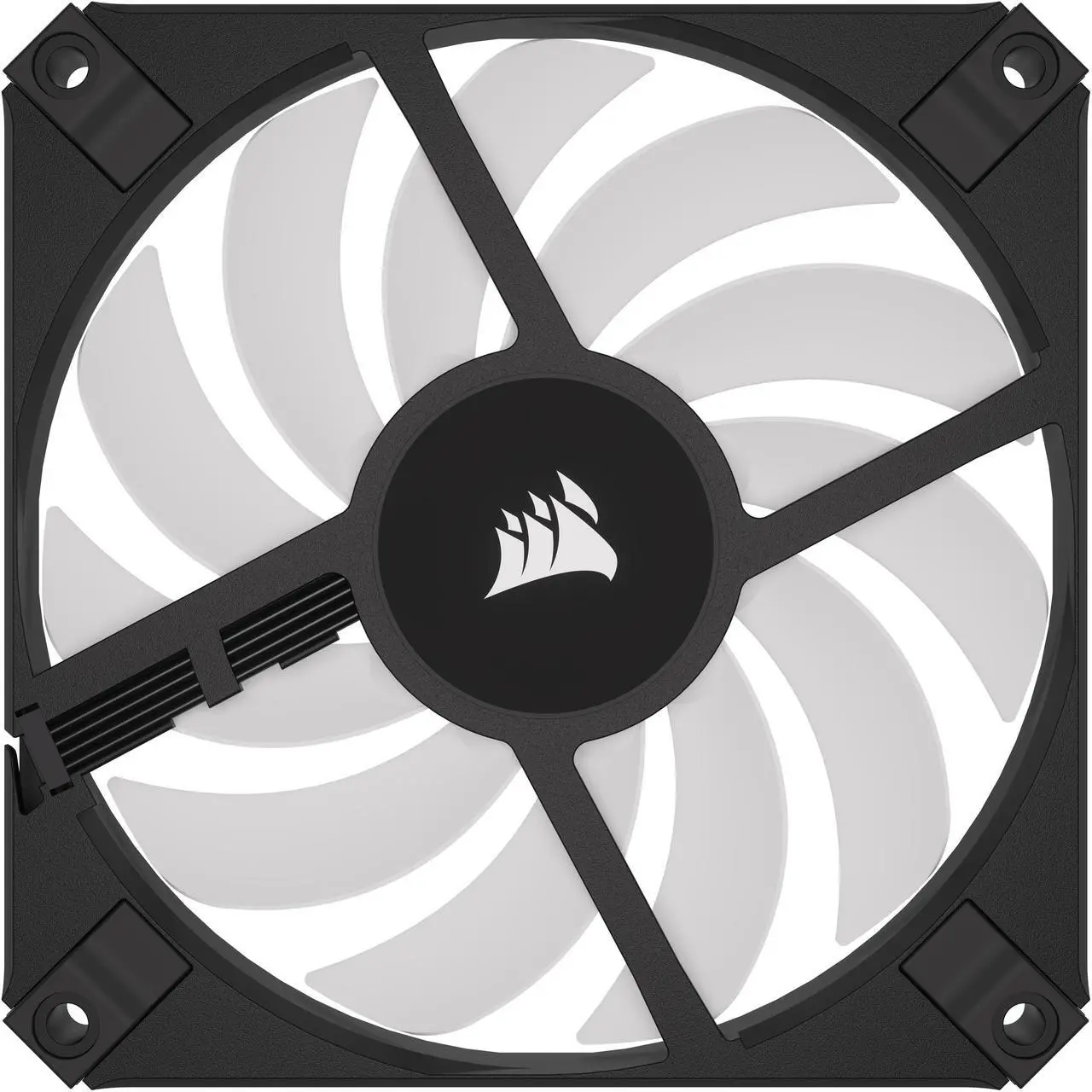 Alt view image 5 of 12 - CORSAIR AF SLIM Series, AF120 RGB SLIM, 120mmx15mm Fluid Dynamic RGB Fan, Dual Pack with Lighting Node CORE