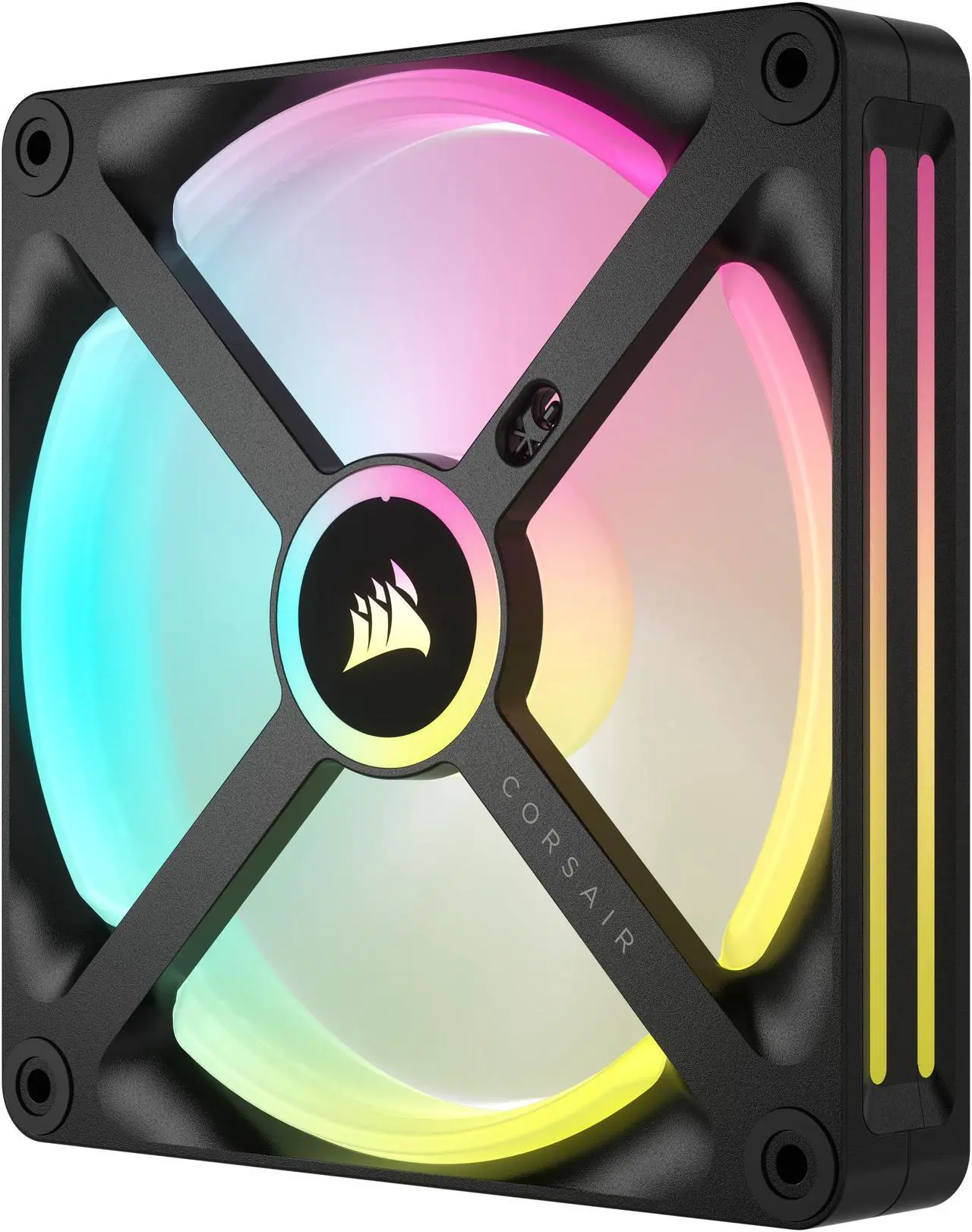 Alt view image 7 of 17 - CORSAIR QX RGB Series, iCUE LINK QX140 RGB, 140mm Magnetic Dome RGB Fan, Starter Kit