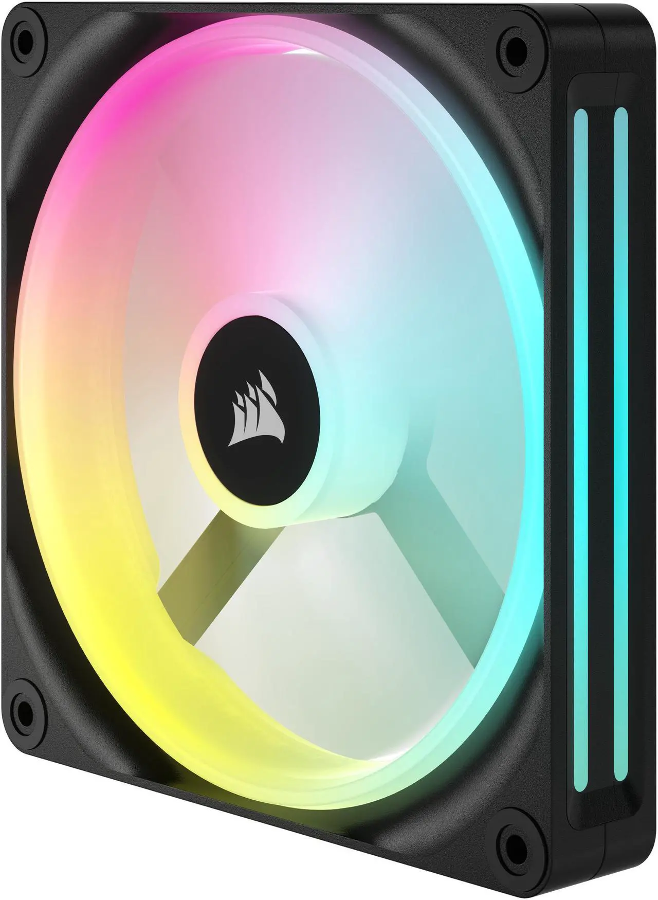 Alt view image 9 of 17 - CORSAIR QX RGB Series, iCUE LINK QX140 RGB, 140mm Magnetic Dome RGB Fan, Starter Kit