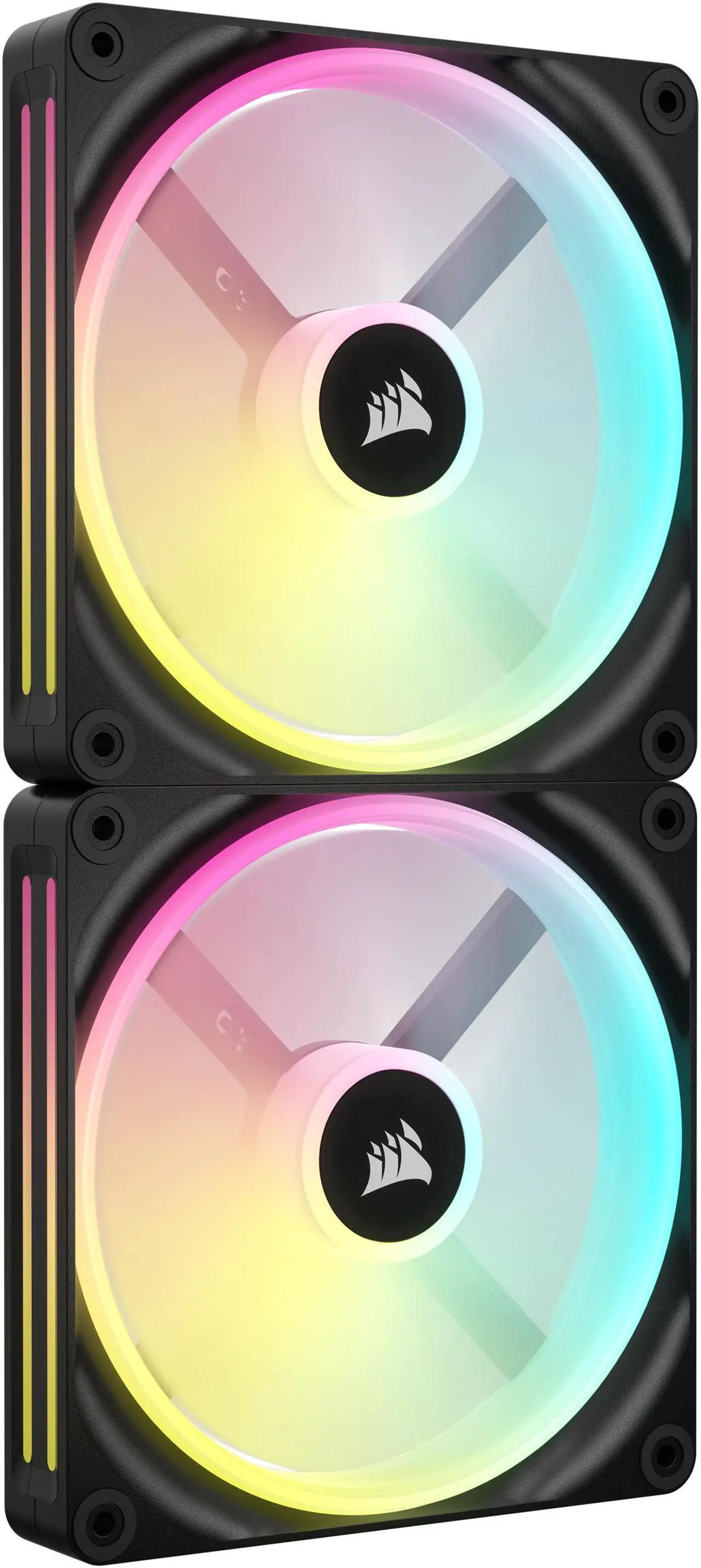 Main image of CORSAIR QX RGB Series, iCUE LINK QX140 RGB, 140mm Magnetic Dome RGB Fan, Starter Kit