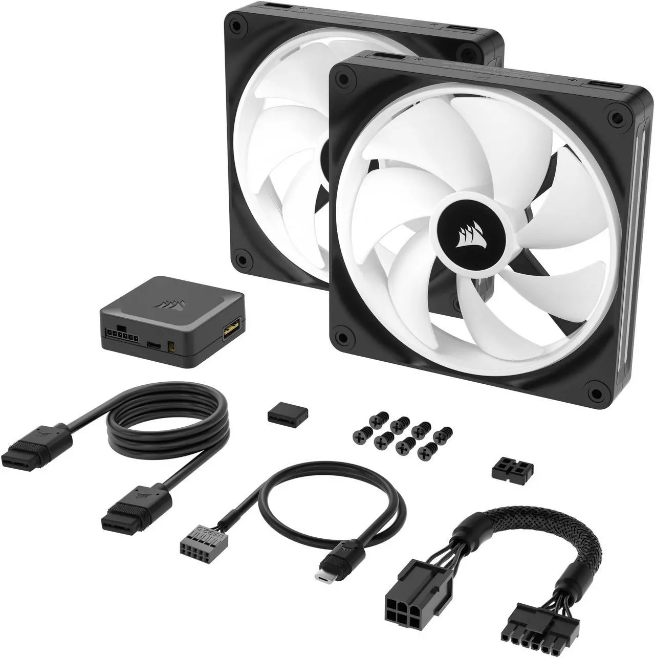Alt view image 14 of 17 - CORSAIR QX RGB Series, iCUE LINK QX140 RGB, 140mm Magnetic Dome RGB Fan, Starter Kit