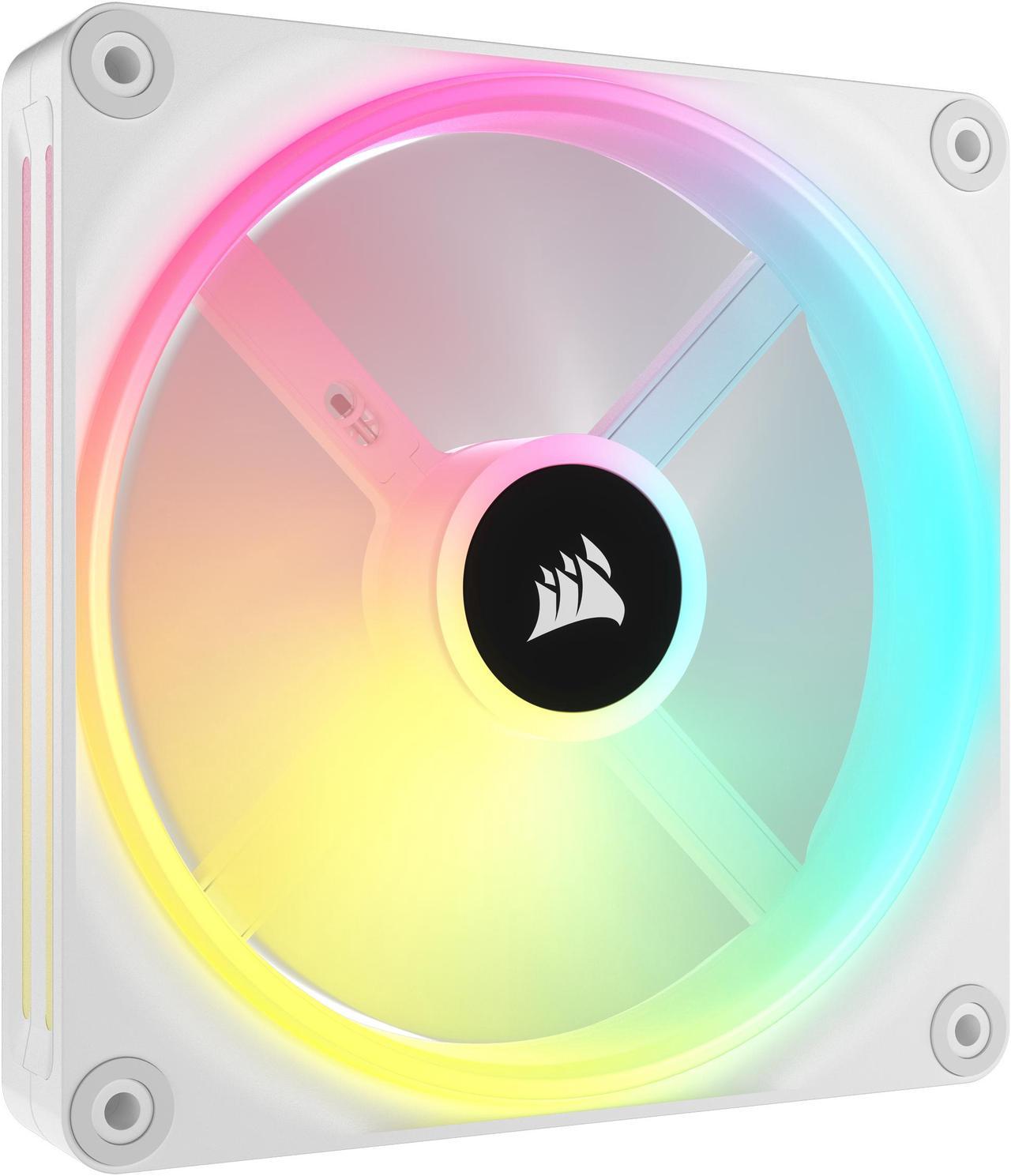 CORSAIR QX RGB Series, iCUE LINK QX140 RGB WHITE, 140mm Magnetic Dome RGB Fan,  Expansion Kit