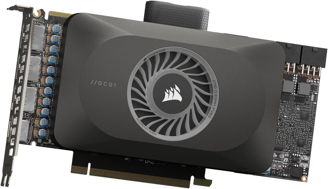 Main image of CORSAIR iCUE LINK XG3 RGB Hybrid GPU Water Block - Hybrid Custom Cooling - Near-Universal Compatibility - 18 Addressable RGB LEDs - iCUE LINK connectivity - Fits RTX 4090, 4080, 3090 Ti, 3090, 3080 Ti, 3080