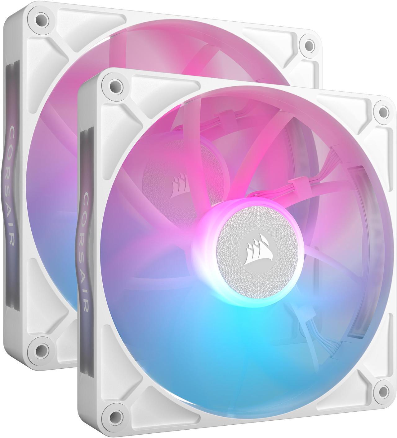Main image of CORSAIR RX RGB Series, iCUE LINK RX140 RGB White, 140mm Fan, Dual Pack