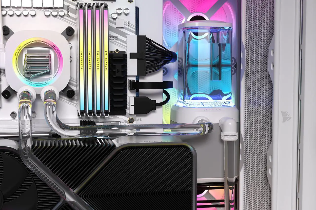 CORSAIR Hydro X Series iCUE LINK XH405i Custom Cooling Kit - White ...