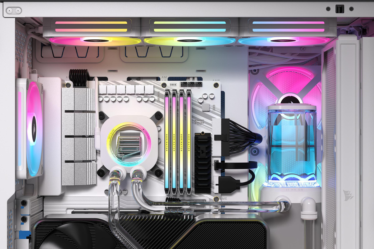 CORSAIR Hydro X Series iCUE LINK XH405i Custom Cooling Kit - White ...