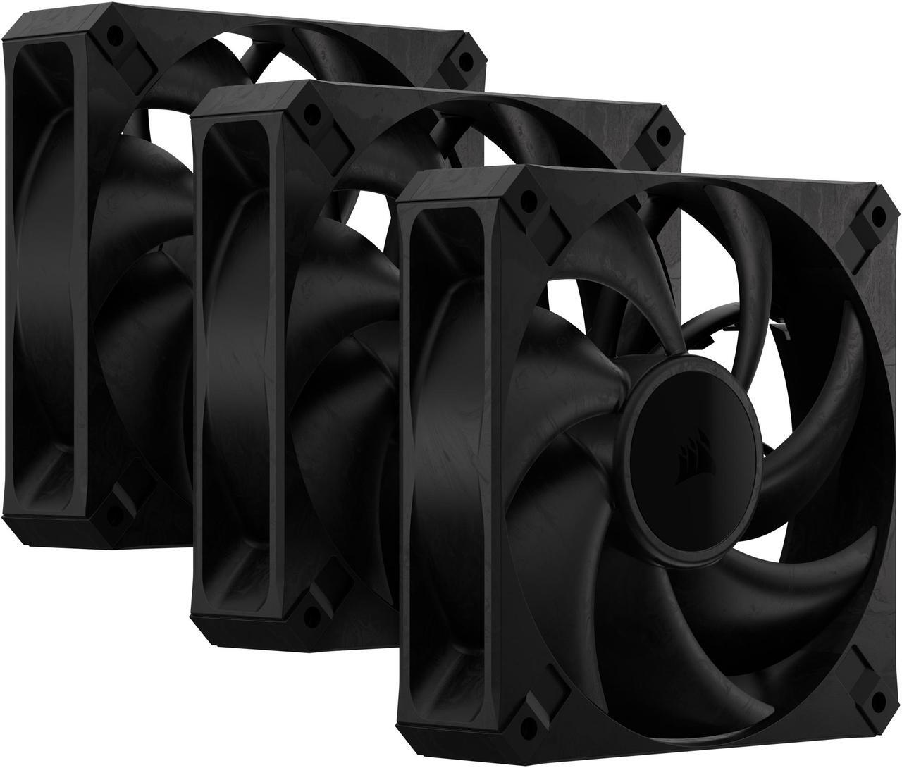 Alt view image 2 of 10 - CORSAIR RS120 MAX 120mm PWM Thick Fans Triple Pack - 30mm Thickness - High Static Pressure - Up to 2,000 RPM - Liquid Crystal Polymer Construction
