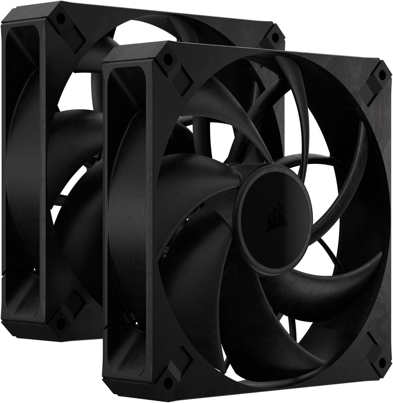 Alt view image 2 of 11 - CORSAIR RS140 MAX 140mm PWM Thick Fans Dual Pack - 30mm Thickness - High Static Pressure - Up to 1,600 RPM - Liquid Crystal Polymer Construction