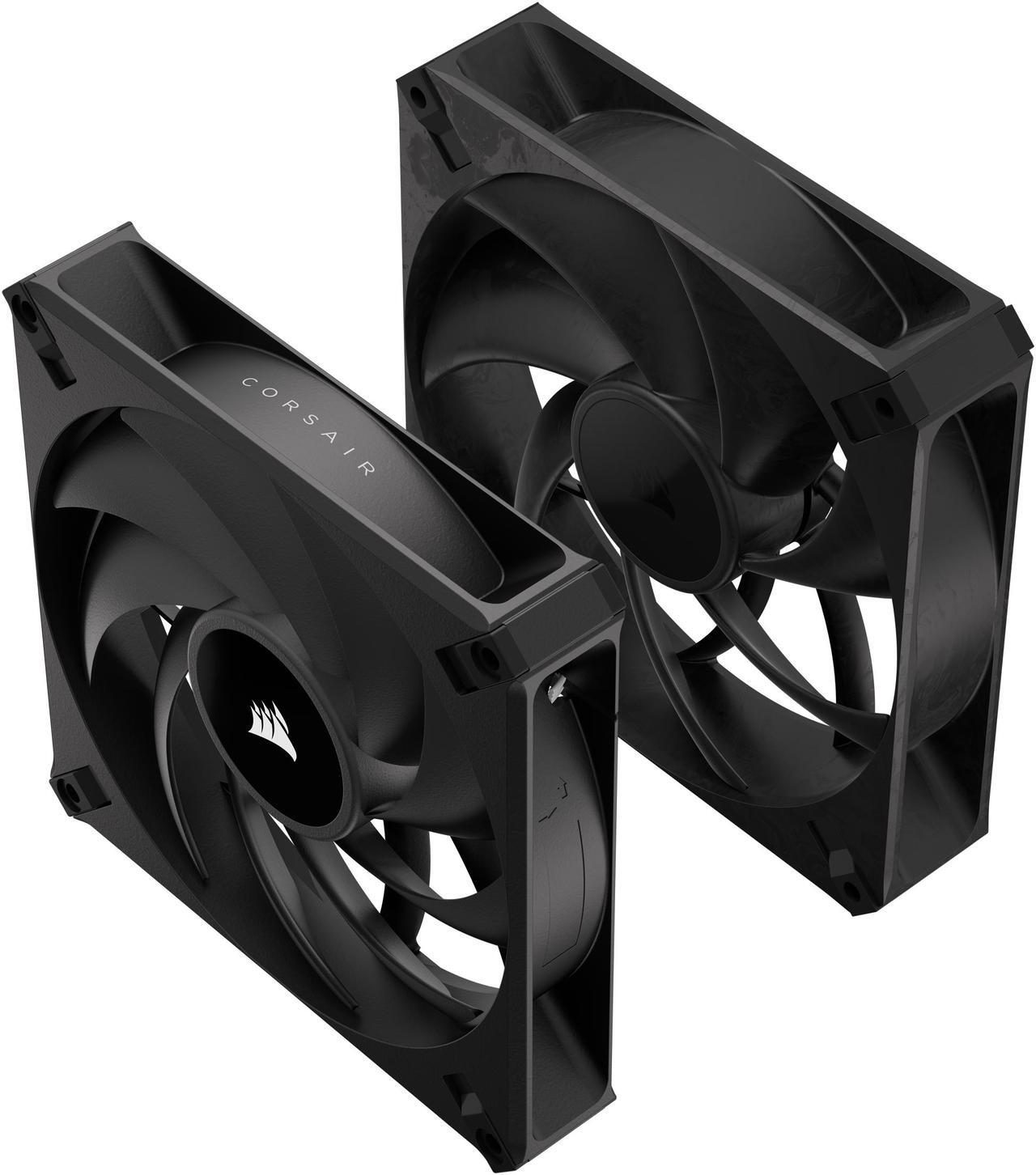 Alt view image 3 of 11 - CORSAIR RS140 MAX 140mm PWM Thick Fans Dual Pack - 30mm Thickness - High Static Pressure - Up to 1,600 RPM - Liquid Crystal Polymer Construction