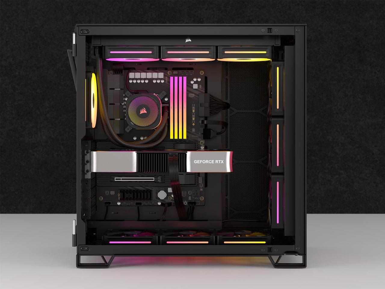 Alt view image 13 of 17 - CORSAIR iCUE LINK LX120 RGB 120mm PWM Fan Expansion - Dual Light Loops - Requires iCUE LINK System Hub (Sold Separately) - CORSAIR AirGuide Technology