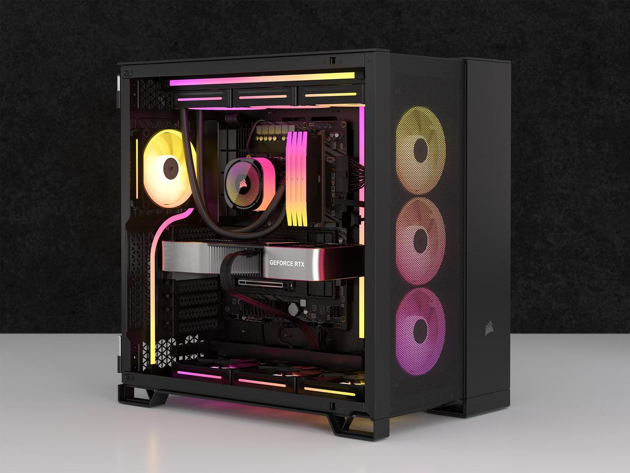 Alt view image 15 of 17 - CORSAIR iCUE LINK LX120 RGB 120mm PWM Fan Expansion - Dual Light Loops - Requires iCUE LINK System Hub (Sold Separately) - CORSAIR AirGuide Technology