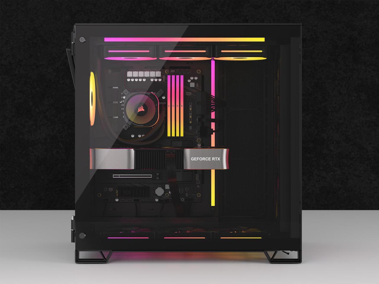 Alt view image 16 of 17 - CORSAIR iCUE LINK LX120 RGB 120mm PWM Fan Expansion - Dual Light Loops - Requires iCUE LINK System Hub (Sold Separately) - CORSAIR AirGuide Technology