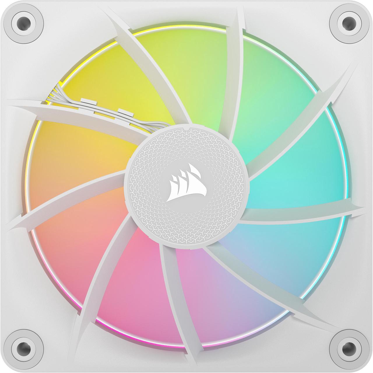 Alt view image 10 of 17 - CORSAIR LX RGB Series, iCUE LINK LX120 RGB White, 120mm Fan, Triple Pack