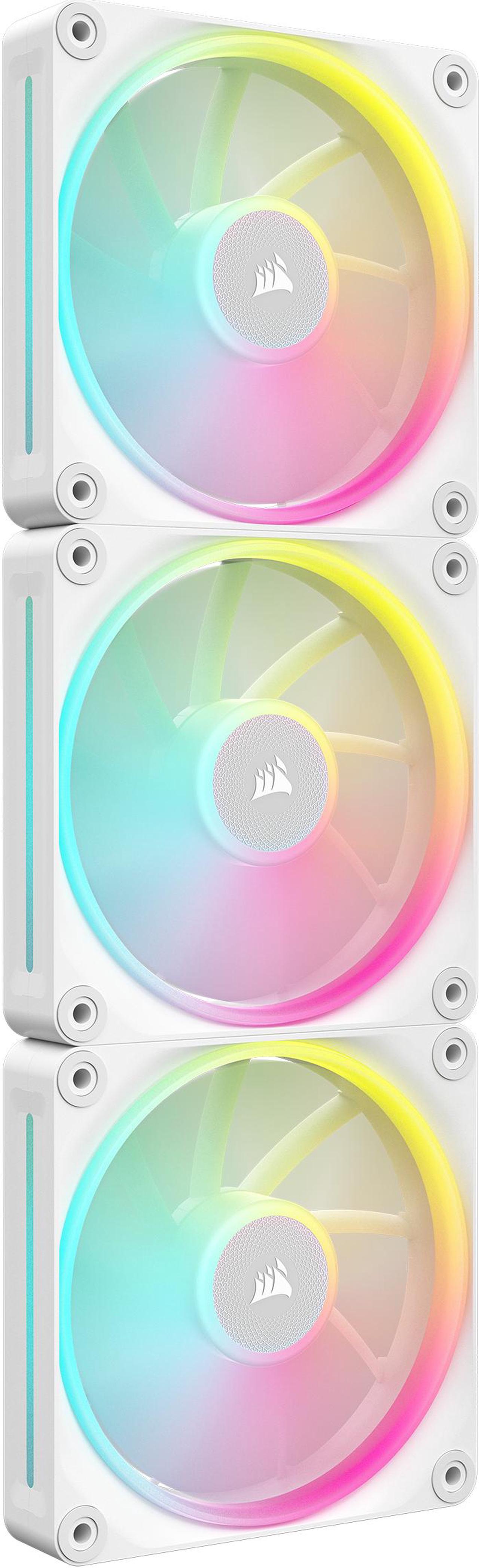 Main image of CORSAIR LX RGB Series, iCUE LINK LX120 RGB White, 120mm Fan, Triple Pack