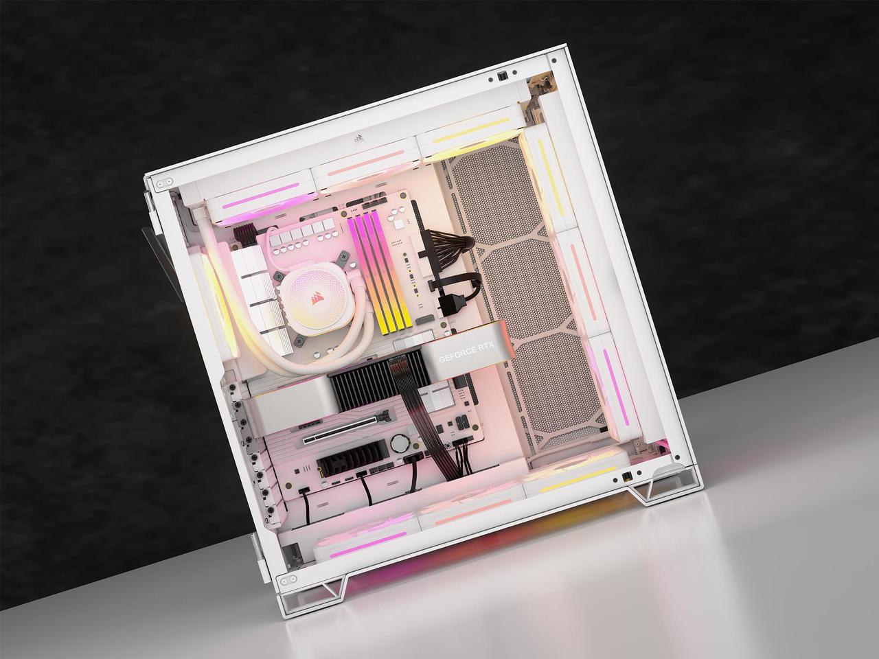 Alt view image 15 of 17 - CORSAIR LX RGB Series, iCUE LINK LX120 RGB White, 120mm Fan, Triple Pack