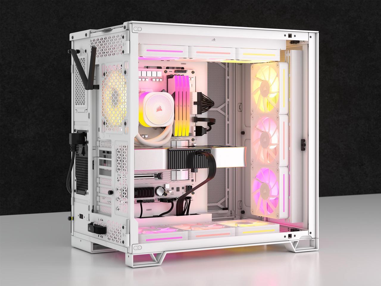 Alt view image 16 of 17 - CORSAIR LX RGB Series, iCUE LINK LX120 RGB White, 120mm Fan, Triple Pack