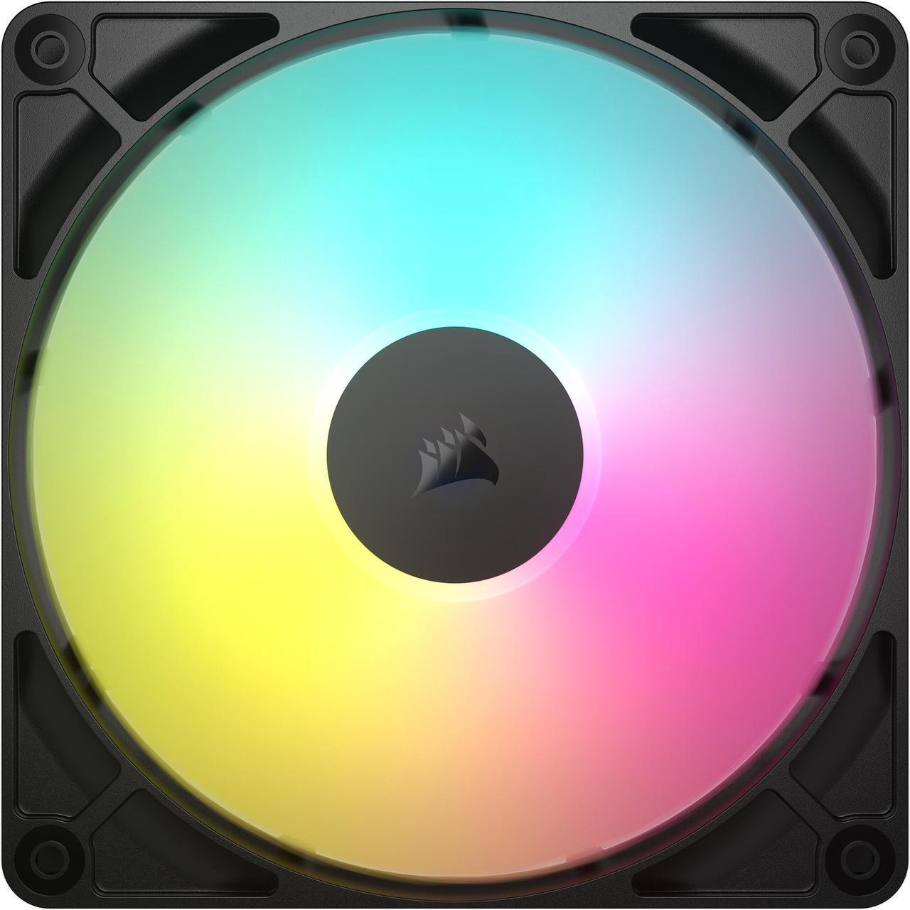 Main image of CORSAIR RS140 ARGB PWM 140mm Fan - Simplified Control - Daisy-Chain 4-Pin PWM and +5V ARGB Connections - Concentrated AirGuide Cooling - Magnetic Dome Bearing