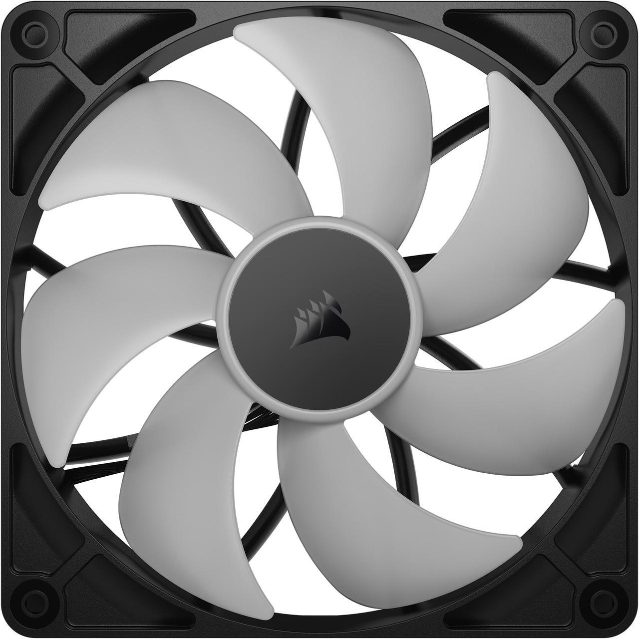 Alt view image 4 of 10 - CORSAIR RS140 ARGB PWM 140mm Fan - Simplified Control - Daisy-Chain 4-Pin PWM and +5V ARGB Connections - Concentrated AirGuide Cooling - Magnetic Dome Bearing
