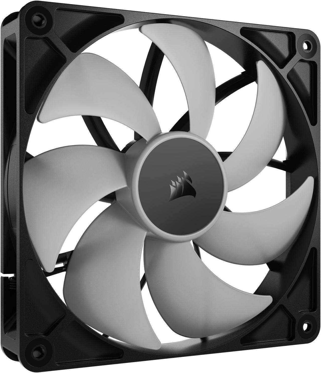 Alt view image 8 of 10 - CORSAIR RS140 ARGB PWM 140mm Fan - Simplified Control - Daisy-Chain 4-Pin PWM and +5V ARGB Connections - Concentrated AirGuide Cooling - Magnetic Dome Bearing
