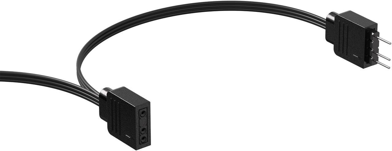 Alt view image 10 of 10 - CORSAIR RS140 ARGB PWM 140mm Fan - Simplified Control - Daisy-Chain 4-Pin PWM and +5V ARGB Connections - Concentrated AirGuide Cooling - Magnetic Dome Bearing