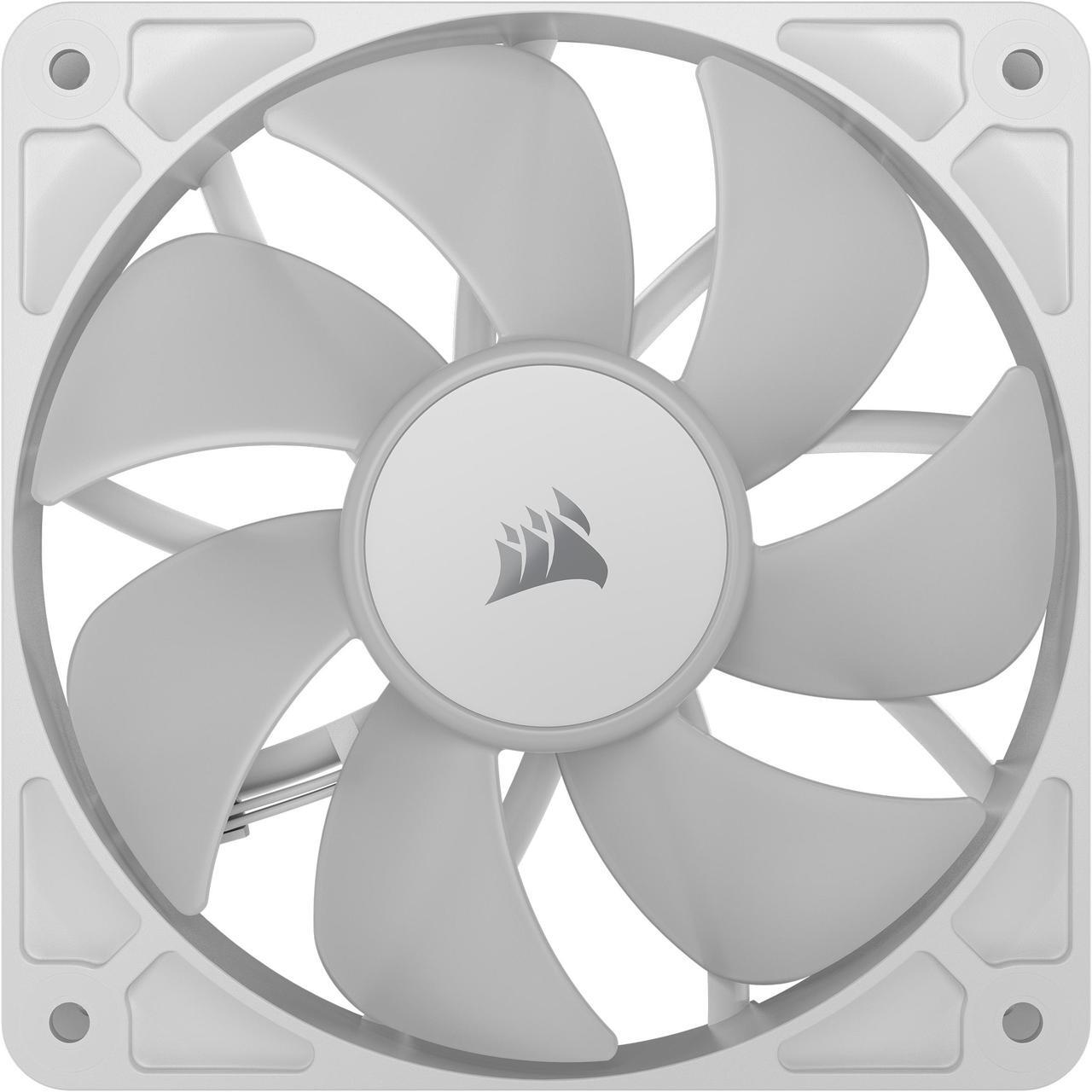 Alt view image 6 of 12 - CORSAIR RS120 ARGB PWM 120mm Fans Triple Pack - White - Simplified Control - Daisy-Chain 4-Pin PWM and +5V ARGB Connections - Concentrated AirGuide Cooling - Magnetic Dome Bearing