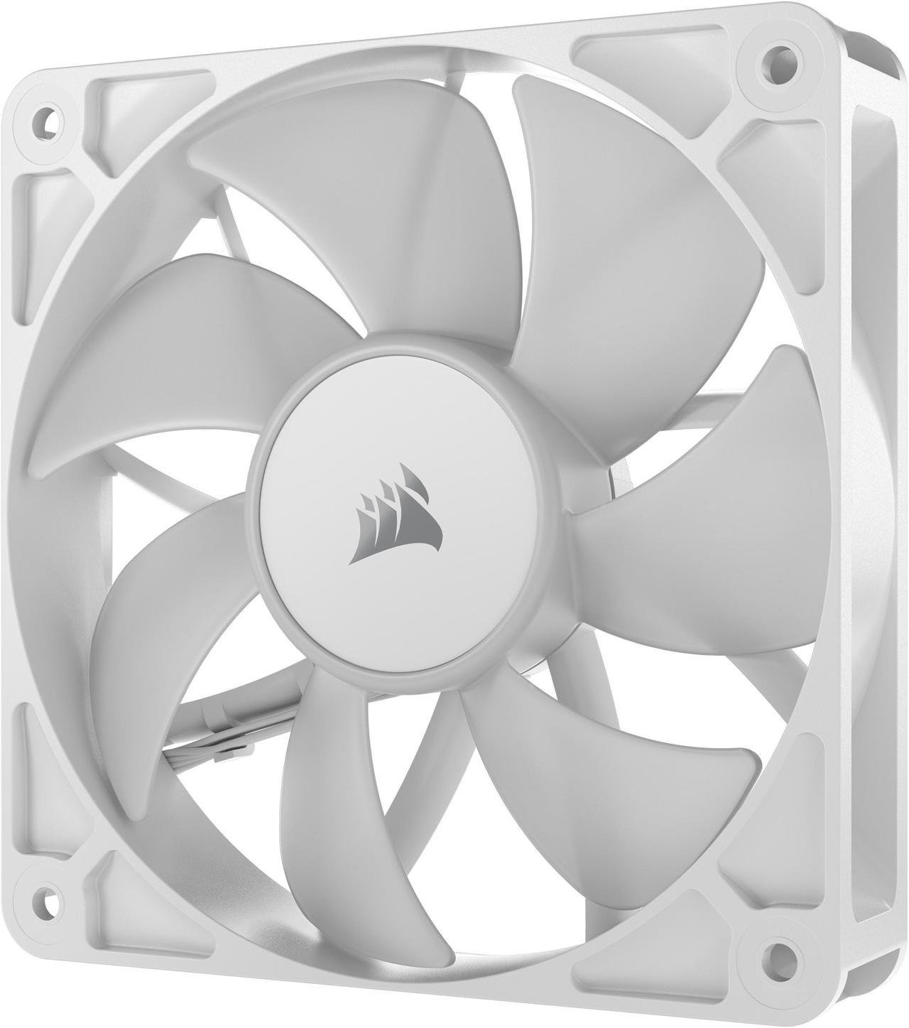 Alt view image 10 of 12 - CORSAIR RS120 ARGB PWM 120mm Fans Triple Pack - White - Simplified Control - Daisy-Chain 4-Pin PWM and +5V ARGB Connections - Concentrated AirGuide Cooling - Magnetic Dome Bearing