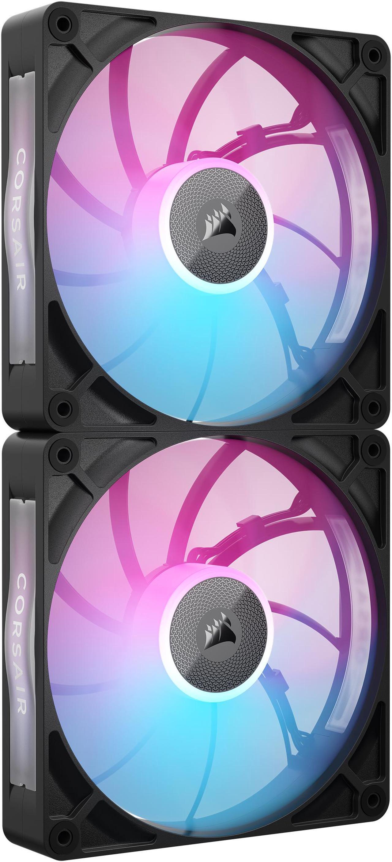 CORSAIR iCUE LINK RX140 MAX RGB 140mm PWM Thick Fans - Starter Kit – High Static Pressure  Fan – Up to 1,600 RPM – 30mm Thickness – iCUE LINK System Hub Included