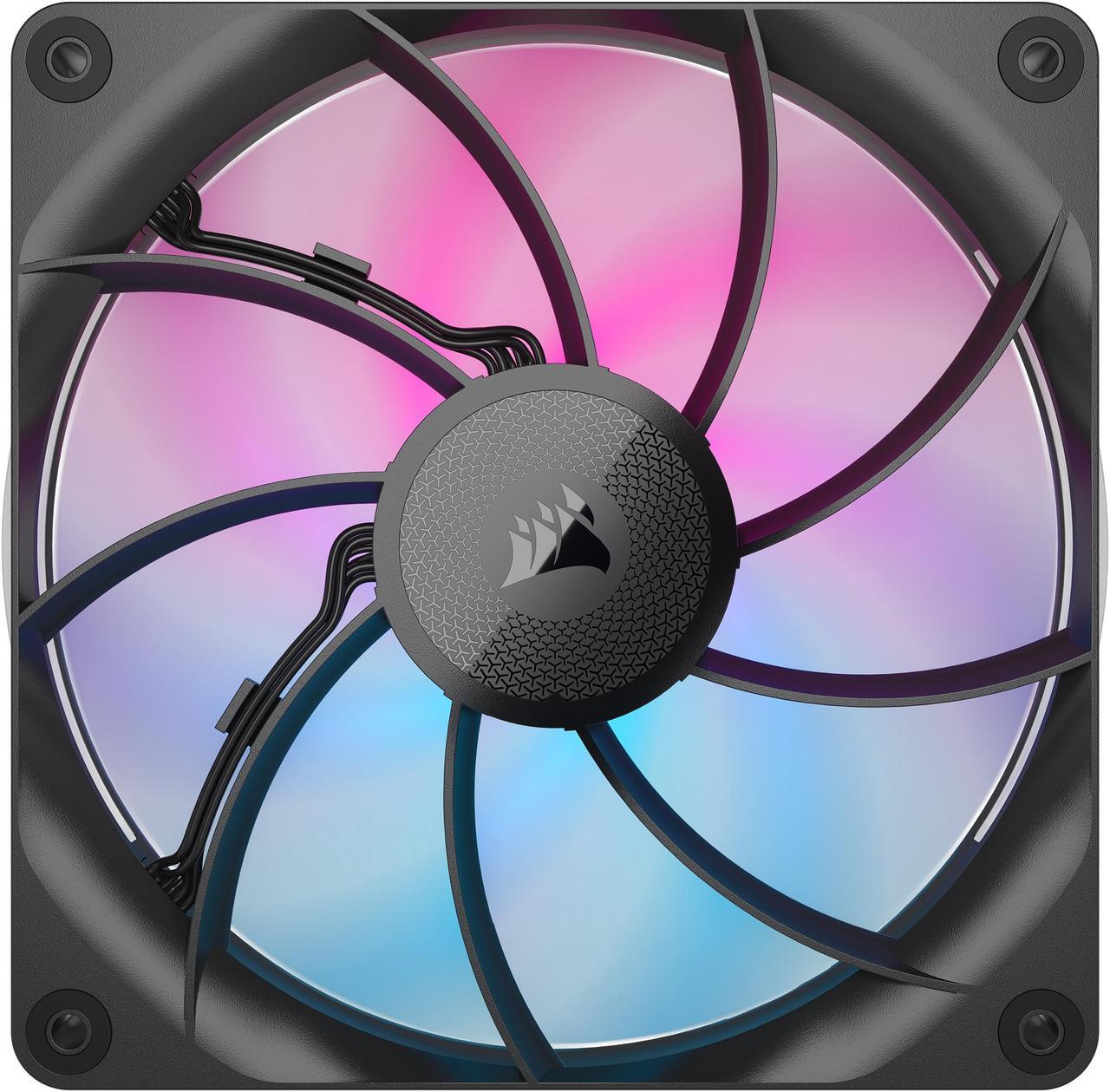 Alt view image 4 of 6 - CORSAIR iCUE LINK RX140 MAX RGB 140mm PWM Thick Fan - Expansion Kit – High Static Pressure Fan – Up to 1,600 RPM – 30mm Thickness – Eight RGB LEDs