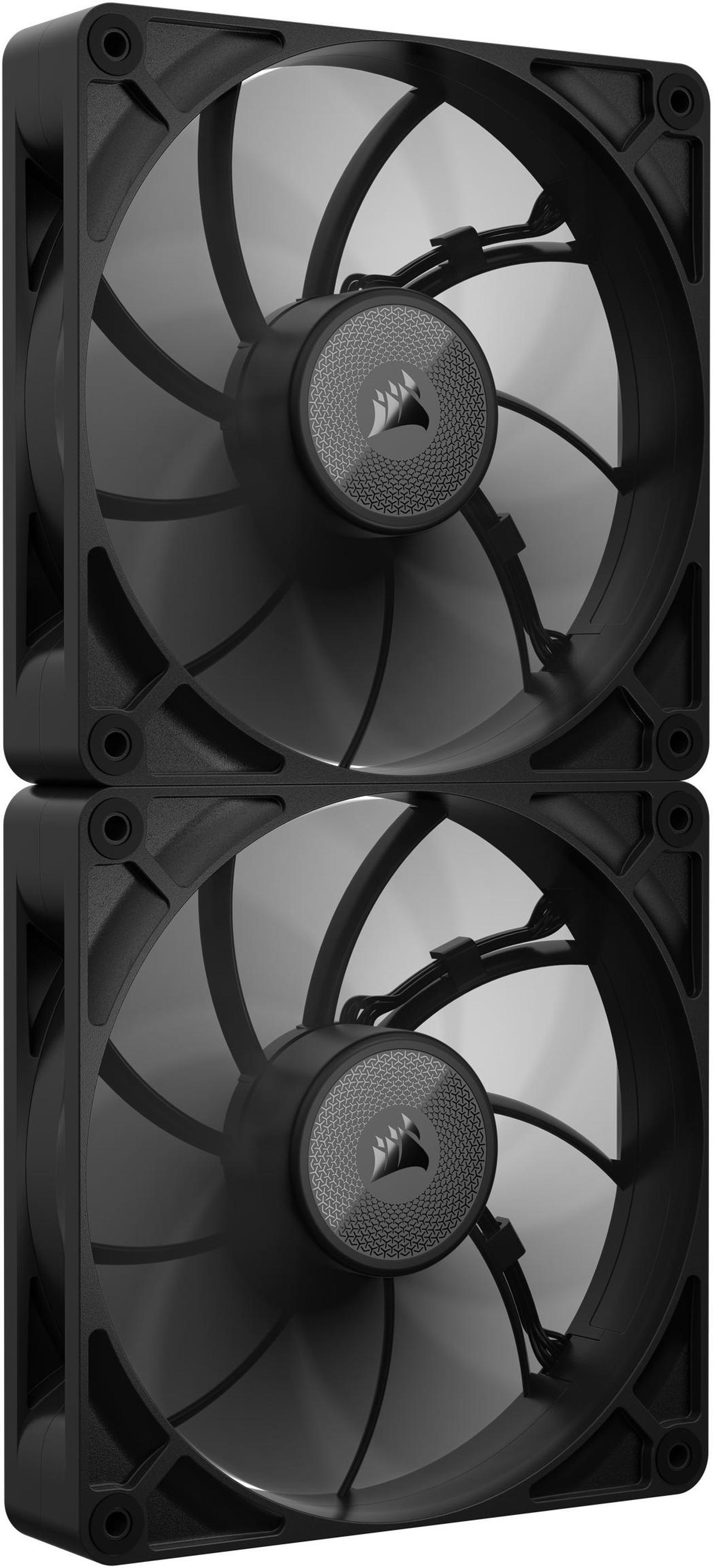 CORSAIR iCUE LINK RX140 MAX 140mm PWM Thick Fans - Starter Kit – High Static Pressure Fan  – Up to 1,600 RPM – 30mm Thickness – iCUE LINK System Hub Included