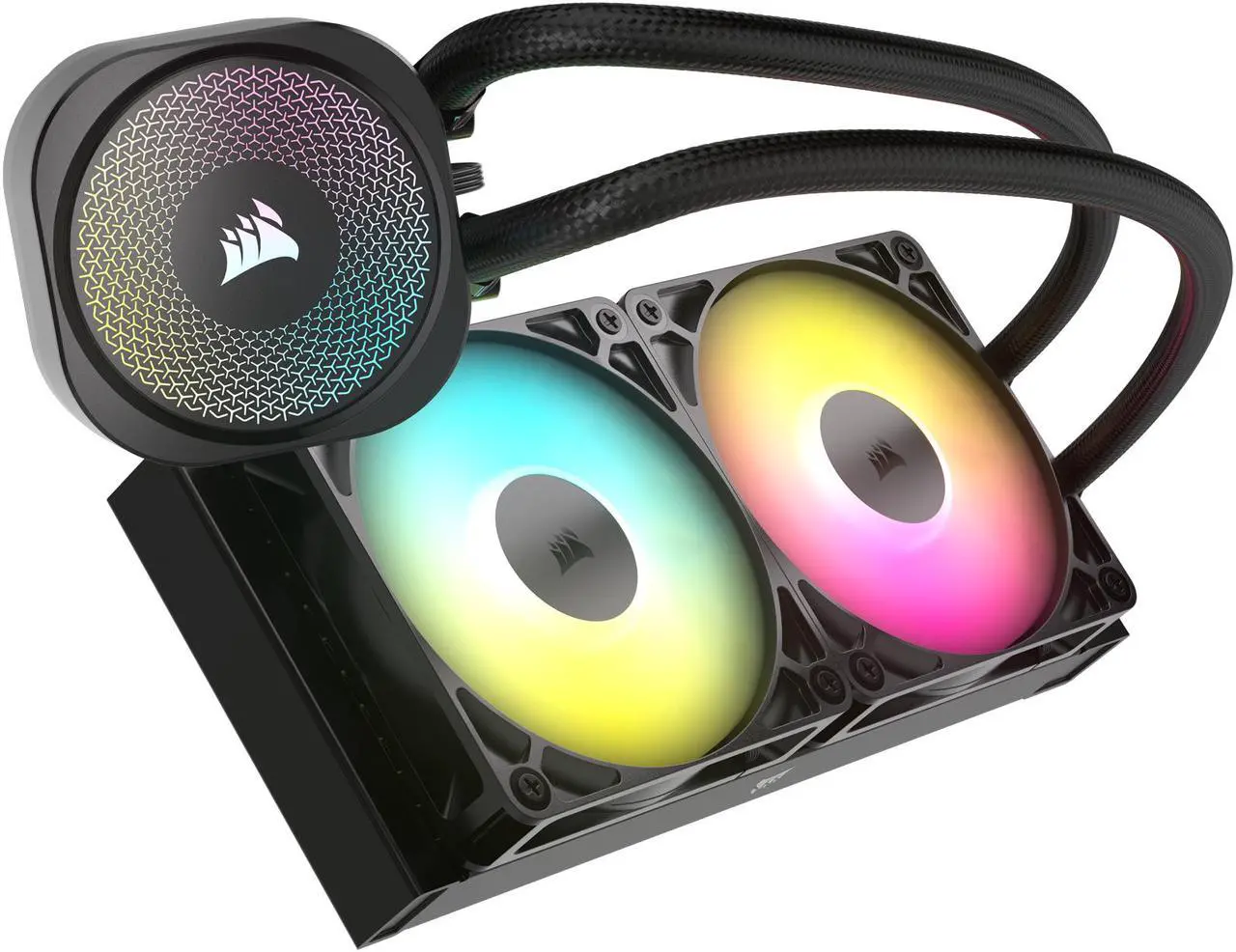 Alt view image 3 of 18 - CORSAIR NAUTILUS 240 RS ARGB Liquid CPU Cooler – RS120 ARGB Fans – Fits Intel® LGA 1851, AMD® AM5/AM4 – Simple Daisy-Chain Connections - Direct Motherboard Connection