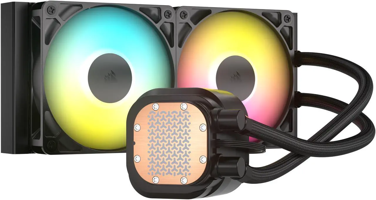 Alt view image 4 of 18 - CORSAIR NAUTILUS 240 RS ARGB Liquid CPU Cooler – RS120 ARGB Fans – Fits Intel® LGA 1851, AMD® AM5/AM4 – Simple Daisy-Chain Connections - Direct Motherboard Connection