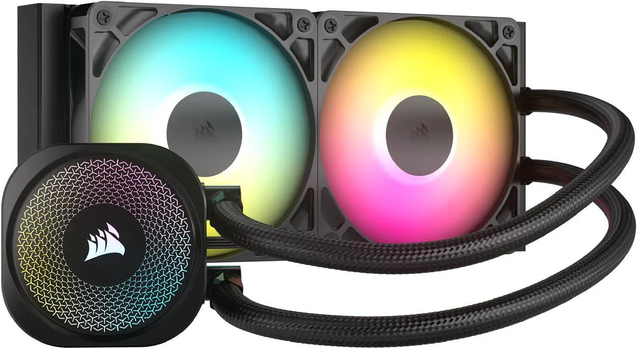 Alt view image 9 of 18 - CORSAIR NAUTILUS 240 RS ARGB Liquid CPU Cooler – RS120 ARGB Fans – Fits Intel® LGA 1851, AMD® AM5/AM4 – Simple Daisy-Chain Connections - Direct Motherboard Connection