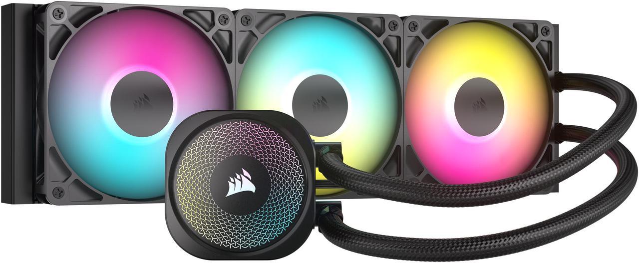 CORSAIR NAUTILUS 360 RS ARGB Liquid CPU Cooler – RS120 ARGB Fans – Fits Intel® LGA 1851,  AMD® AM5/AM4 – Simple Daisy-Chain Connections - Direct Motherboard Connection